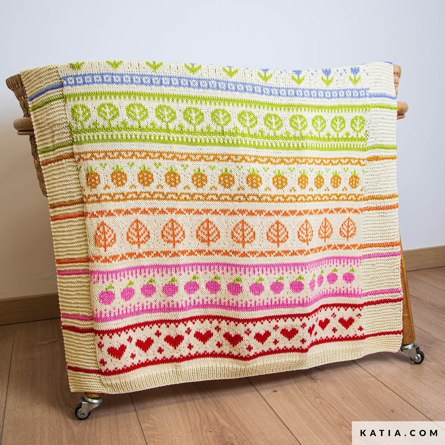 Katia Rainbow Garden KAL 2026 - S1 Warme Tinten