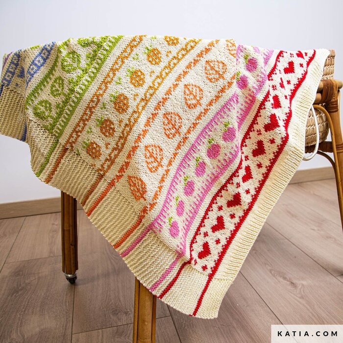 Katia Rainbow Garden KAL 2026 - S1 Warme Tinten