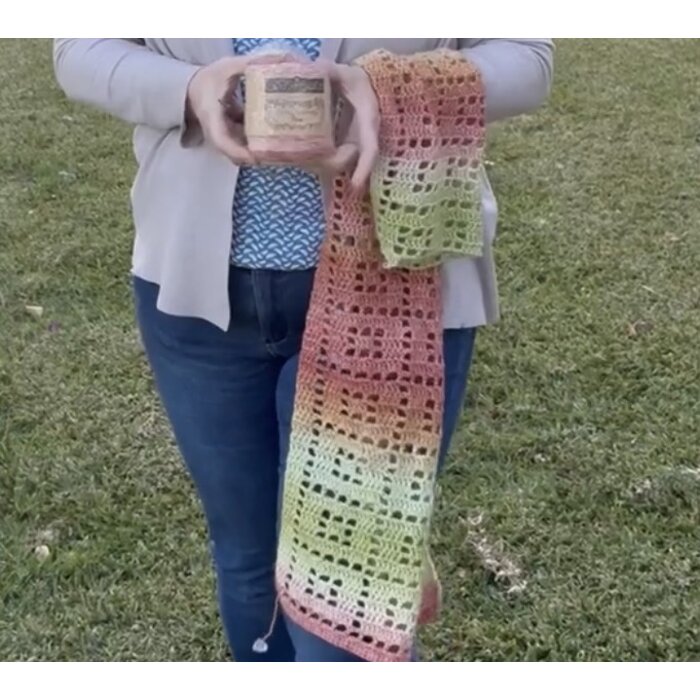 Caro's Atelier Haakpakket: Square Sjaal - Flow