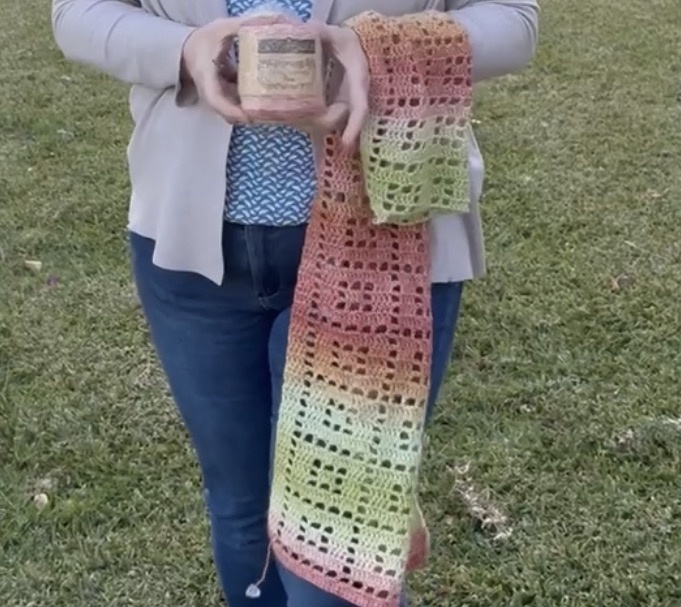 Caro's Atelier Haakpakket: Square Sjaal - Flow