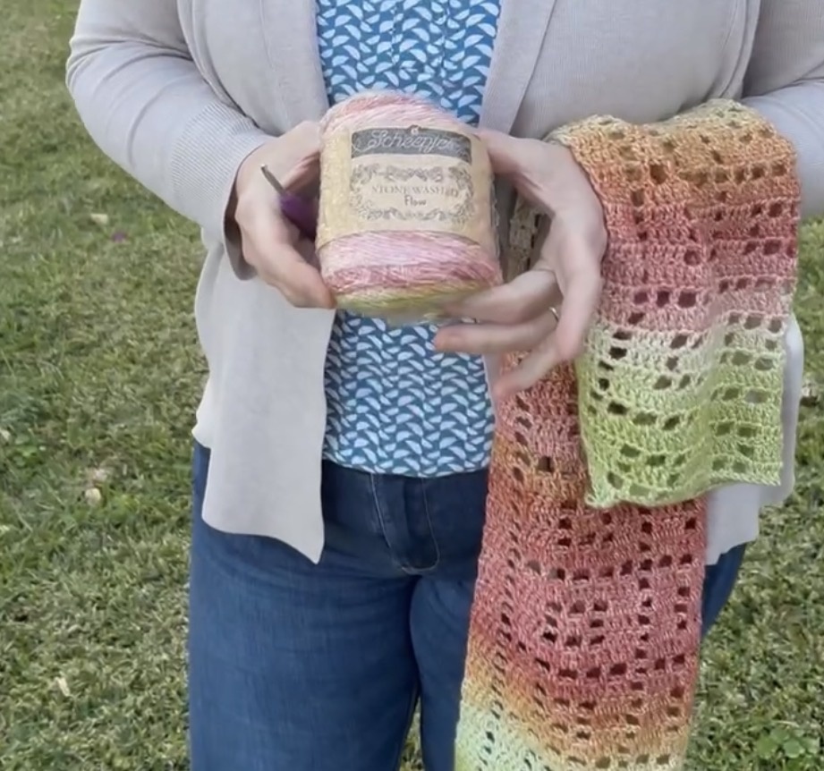 Caro's Atelier Haakpakket: Square Sjaal - Flow