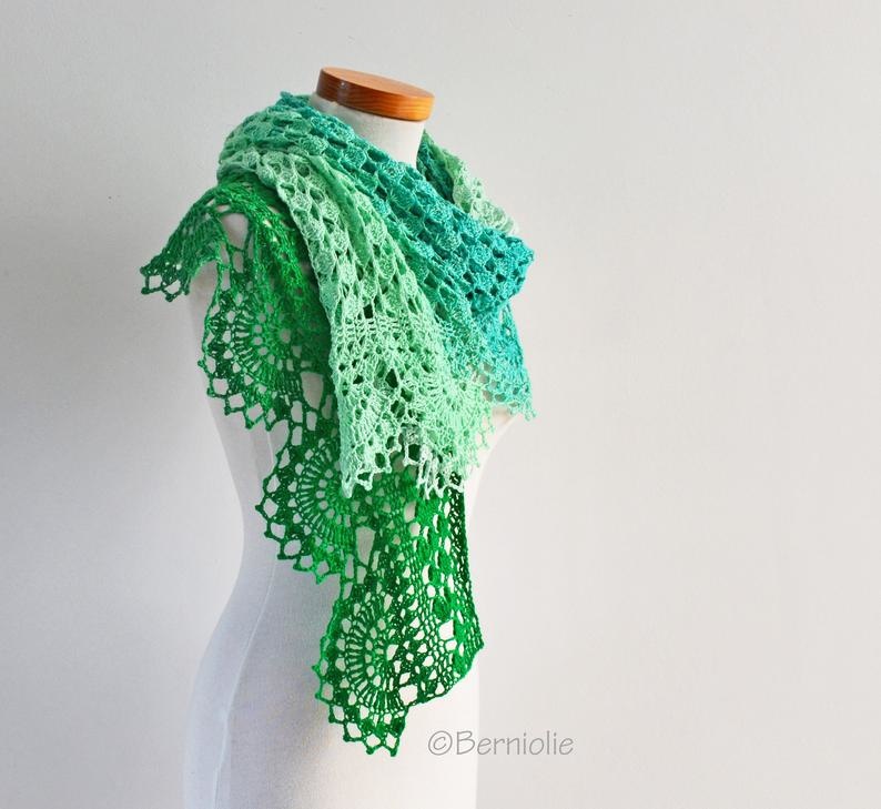Berniolie Haakpatroon Pepper Shawl
