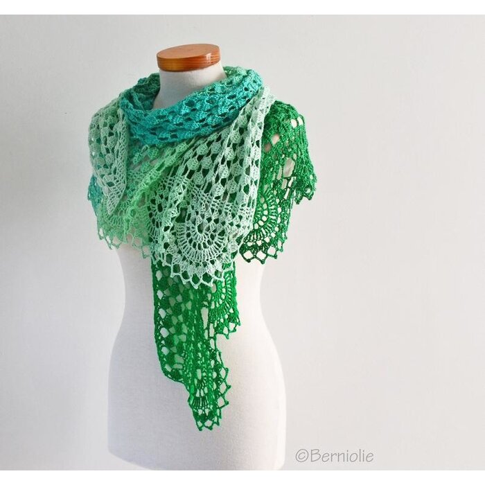 Berniolie Haakpatroon Pepper Shawl