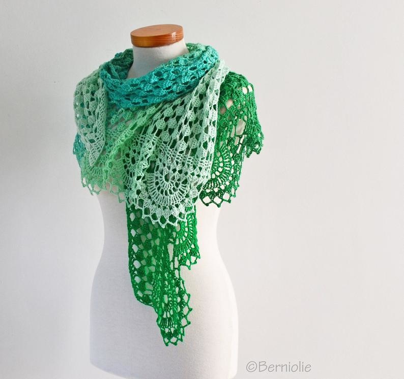 Berniolie Haakpatroon Pepper Shawl