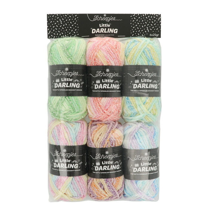 Scheepjes Little Darling Sprinkled Gradient Colour Pack Sugar Rush