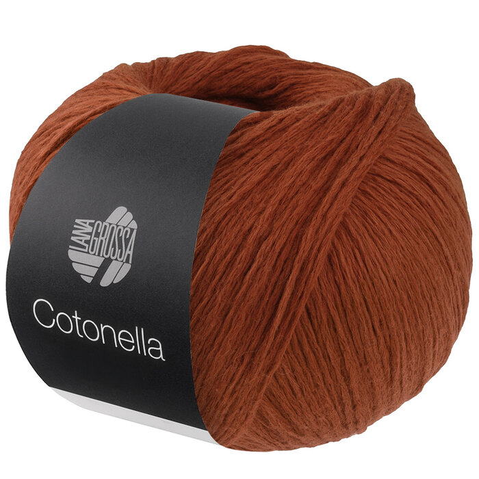 Lana Grossa Cotonella uni 204 - Kaneelbruin