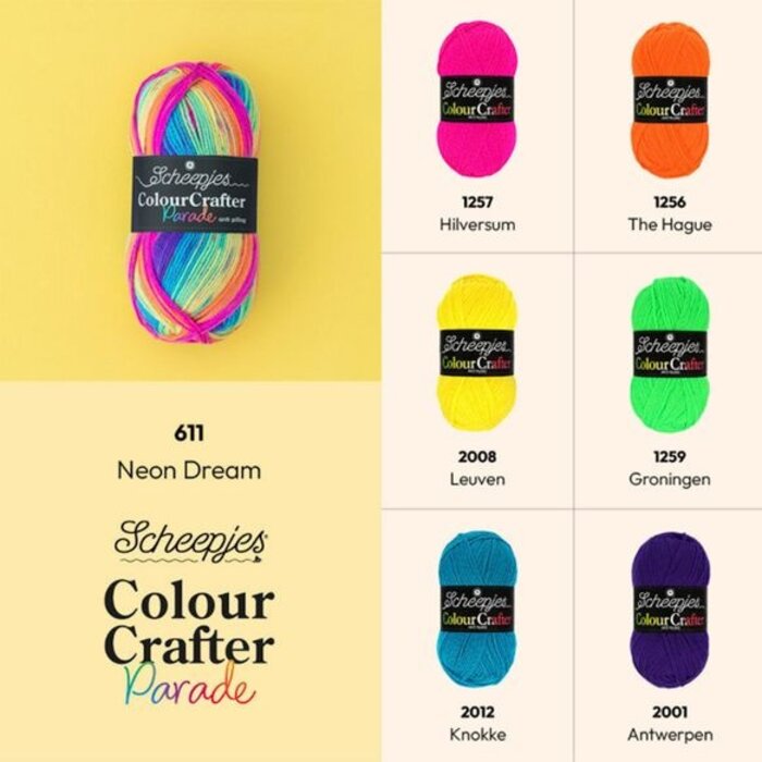 Scheepjes Colour Crafter Parade 611 - Neon Dream