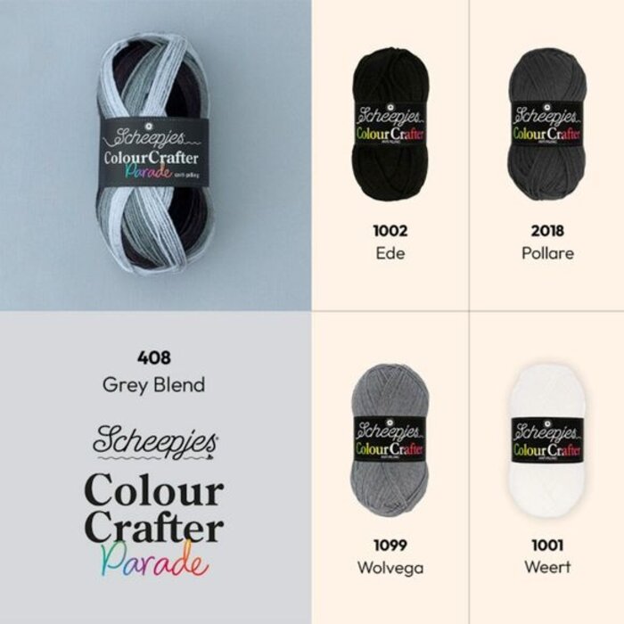 Scheepjes Colour Crafter Parade 408 - Grey Blend