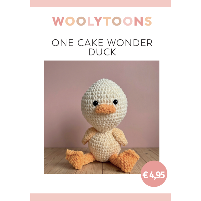Woolytoons Haakpatroon One Cake Wonder Duck  (boekje)