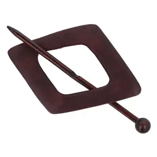 Vestsluiting ruit donkerbruin