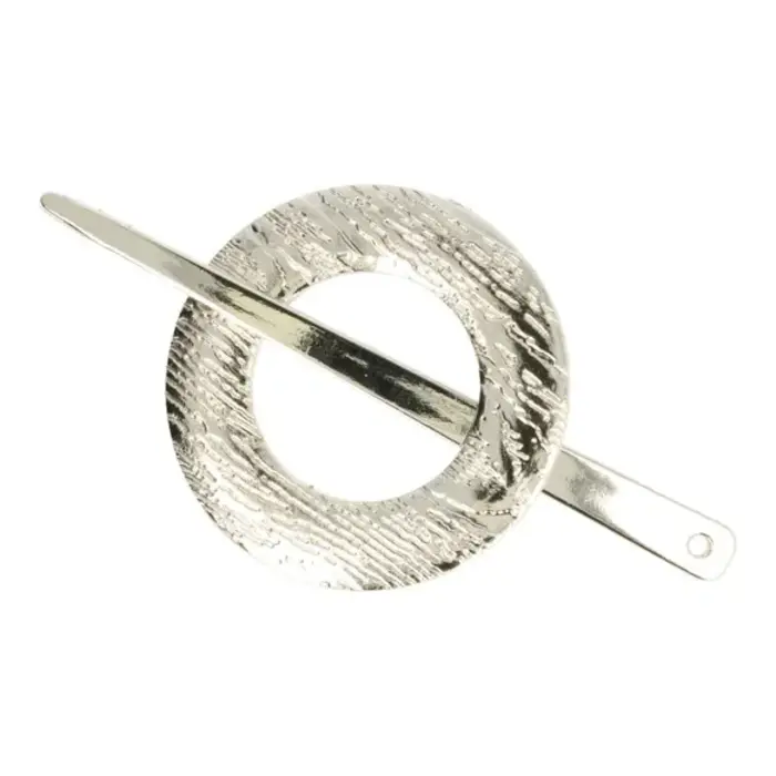 Vestsluiting rond zilver met werkje