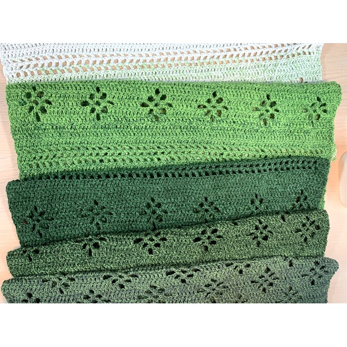 Caro's Atelier Haakpakket Twist of Diamonds sjaal - Cotton Whirl