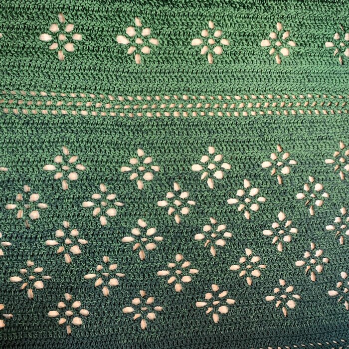 Caro's Atelier Haakpakket Twist of Diamonds sjaal - Cotton Whirl