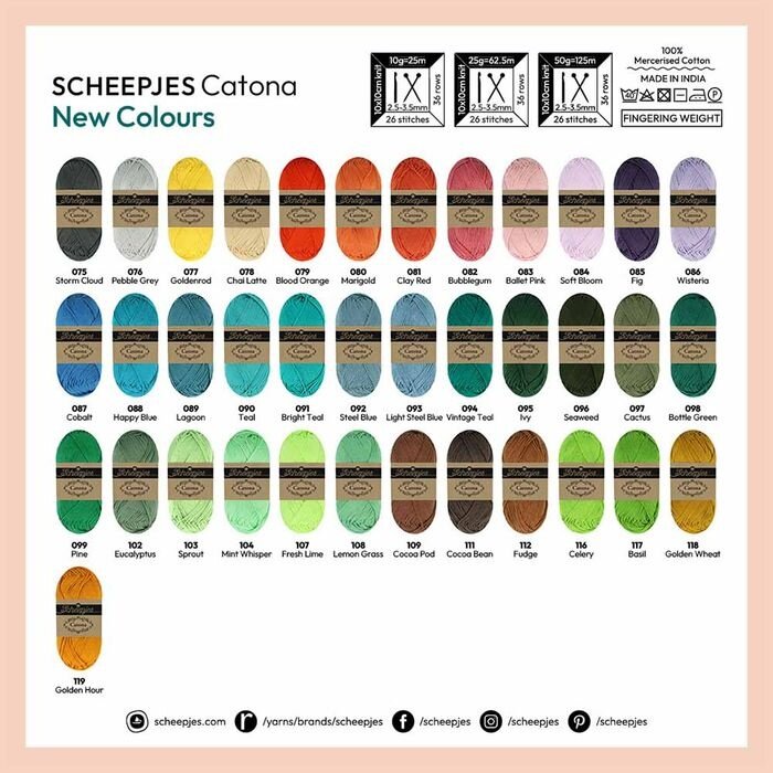 Scheepjes Catona 50 -  Pakket 37 nieuwe kleuren