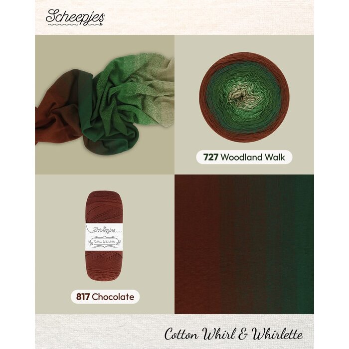 Scheepjes Cotton Whirl 727 - Woodland Walk