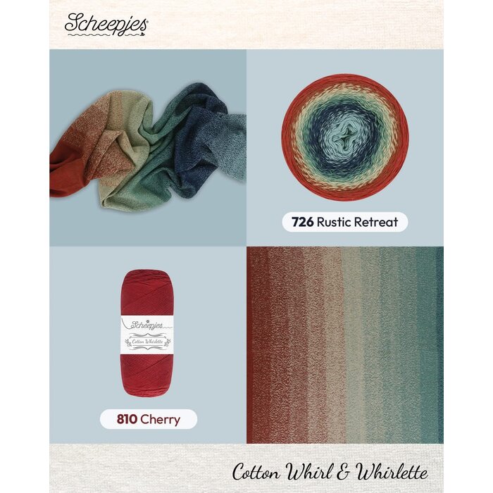 Scheepjes Cotton Whirl 726 - Rustic Retreat
