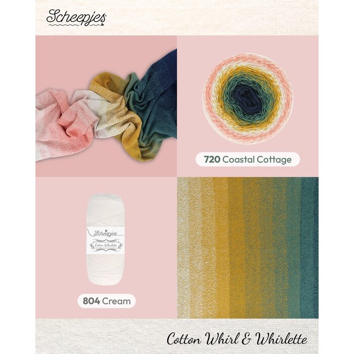 Scheepjes Cotton Whirl 720 - Coastal Cottage