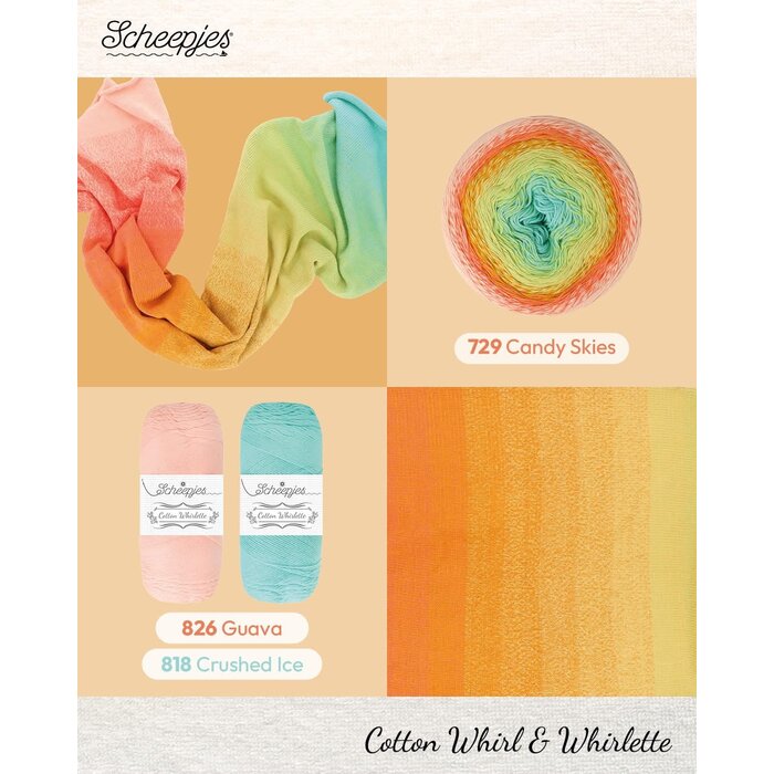 Scheepjes Cotton Whirl 729 - Candy Skies