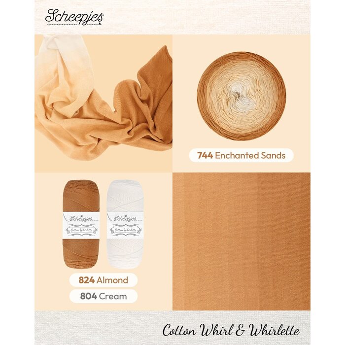 Scheepjes Cotton Whirl 744 - Enchanted Sands