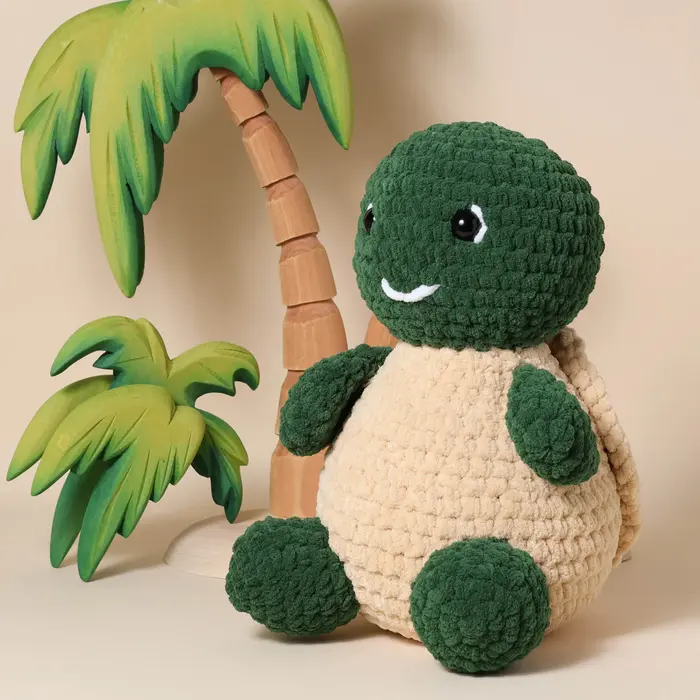 Yarnzoo Haakpakket: Kroeltjes Haken - Schildpad - Groot