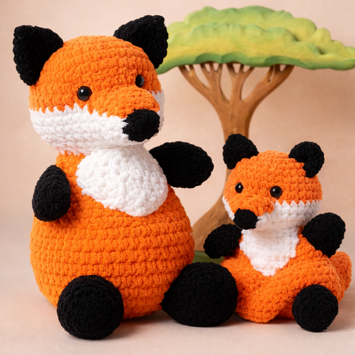 Yarnzoo Haakpakket: Kroeltjes Haken - Vos - Groot