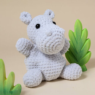 Yarnzoo Haakpakket: Kroeltjes Haken - Nijlpaard