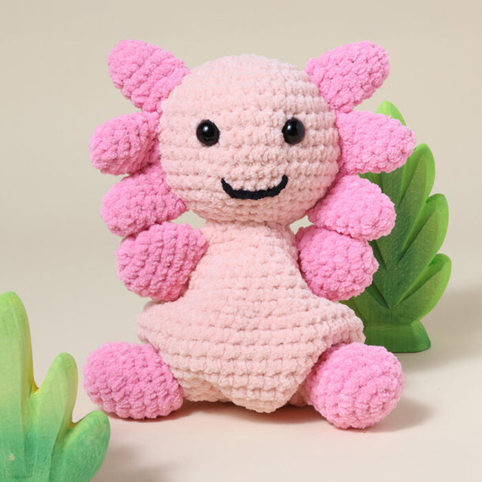 Yarnzoo Haakpakket: Kroeltjes Haken - Axolotl