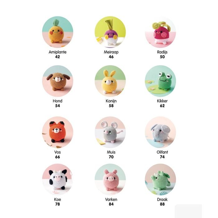 Amigurumi bolletjes dieren haken