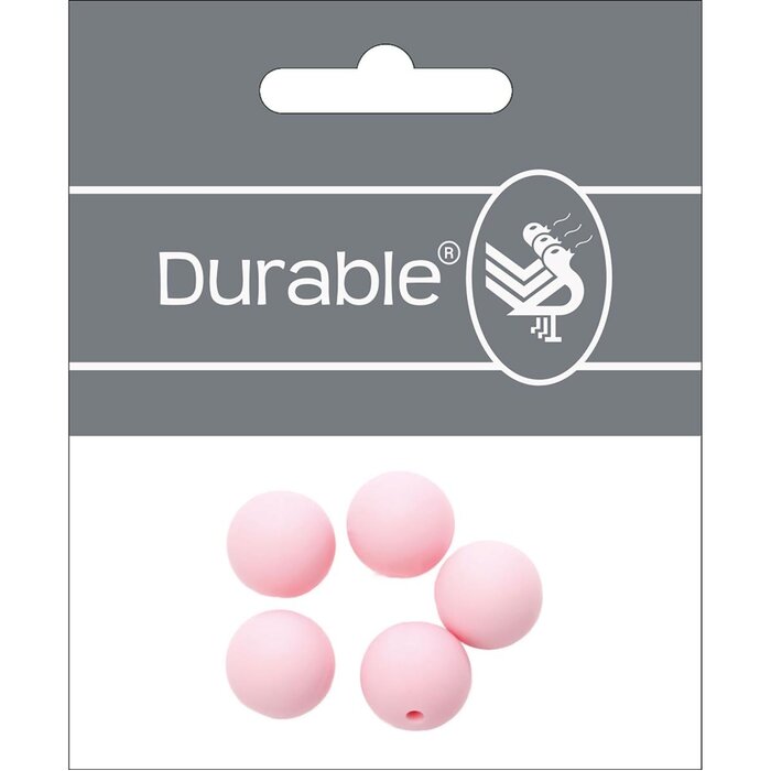 Durable Siliconen kralen 12mm Lichtoze (749)