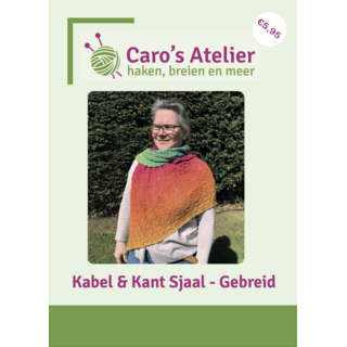 Caro's Atelier Breipatroon Kabel & Kant Sjaal (digitaal)
