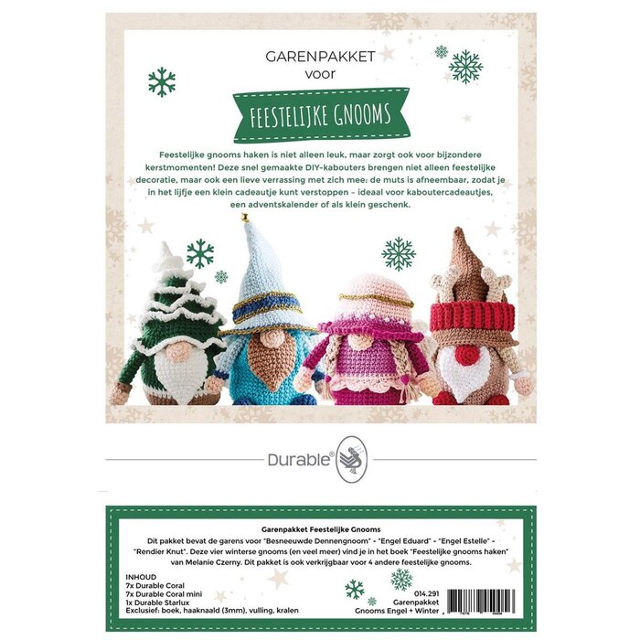 Durable Voororder: Garenpakket: Engel & Winter Gnooms