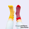 Breipakket: Scarlet Bloom Socks