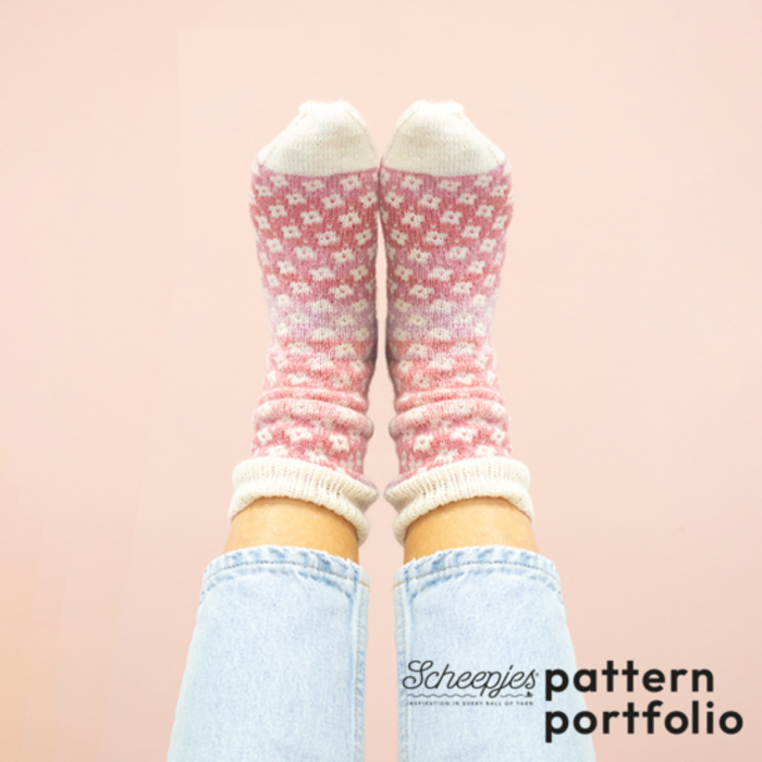 Scheepjes Breipakket: Pink Petal Socks