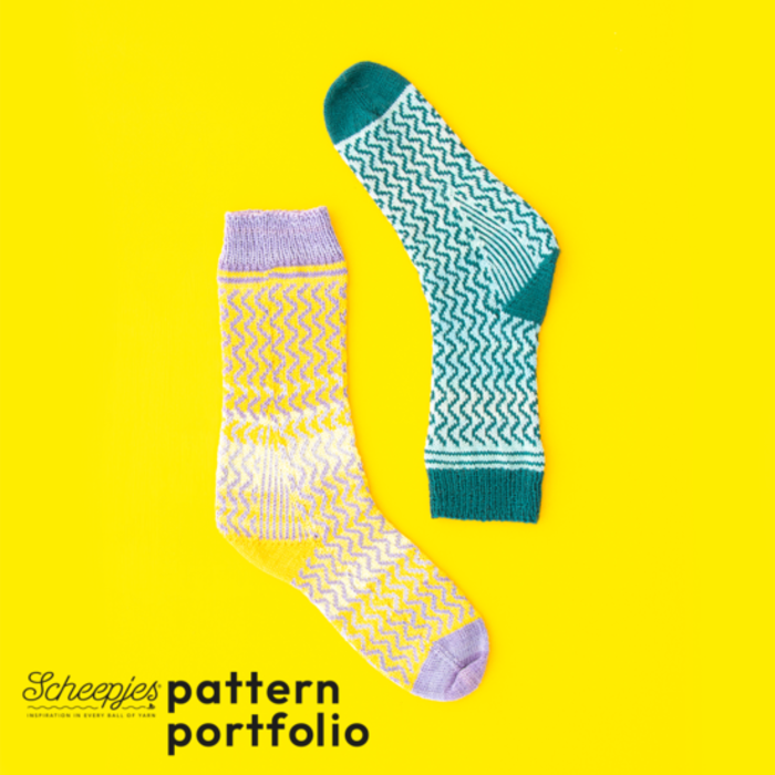 Scheepjes Breipakket: Lavender Zigzag Socks
