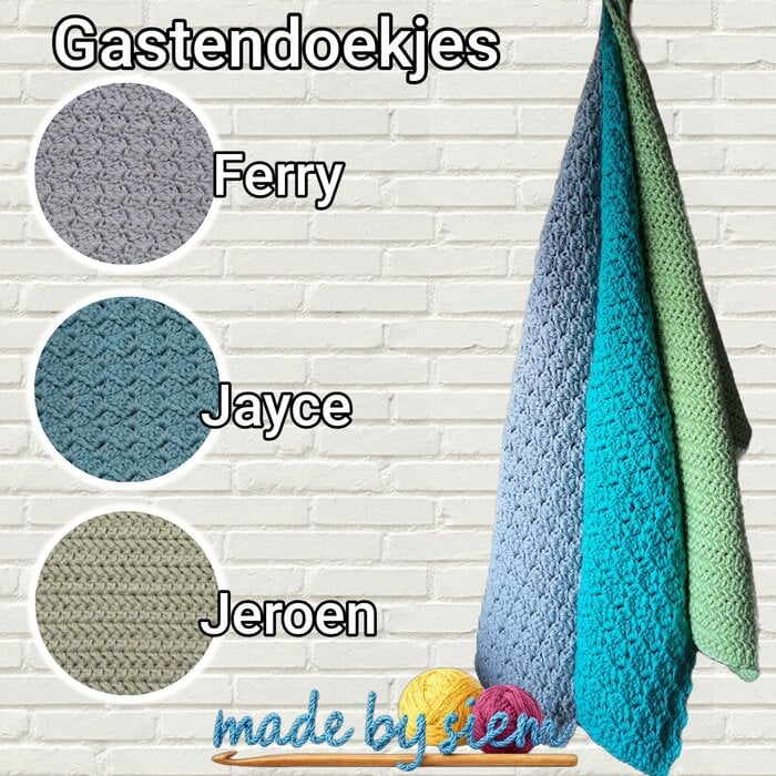 Made by Siem Haakpakket: Gastendoekjes