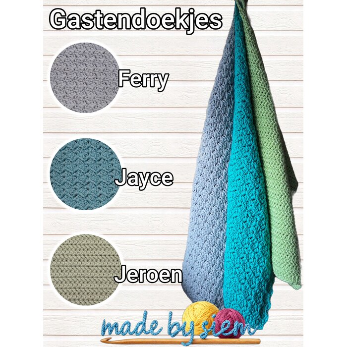 Made by Siem Haakpakket: Gastendoekjes