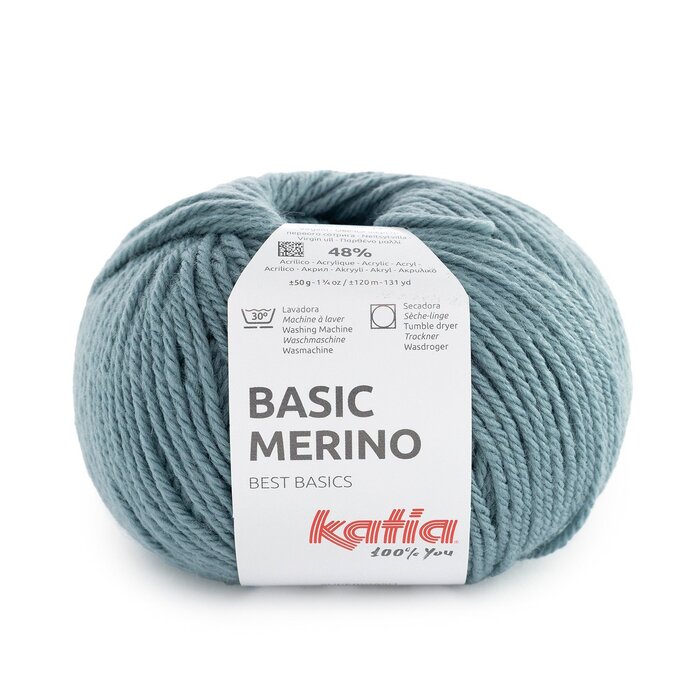 Katia Basic Merino 110 - Grijsachtig Blauw