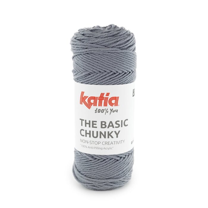 Katia The Basic Chunky 201 - Medium grijs