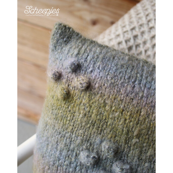 Scheepjes Breipatroon Bobble Pop Cushion Cover