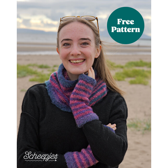 Scheepjes Breipatroon Berry Picker Cowl & Wrist Warmers
