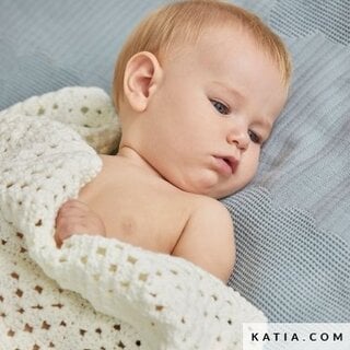 Katia Haakpakket Babydeken The Basic