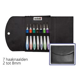 Addi Swing etui met 7 haaknaalden