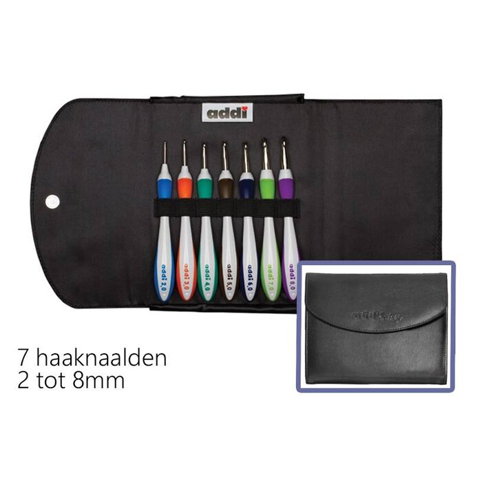 Addi Swing Haaknaald 0,6 Mm - Ergonomische Haaknaalden 16 Cm