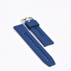 PersonalClick Senior Deluxe Horloge Silicone Bandje - Blauw