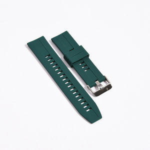 PersonalClick Senior Deluxe Horloge Silicone Bandje -Groen