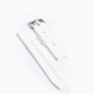 PersonalClick Senior Deluxe Horloge Silicone Bandje -Wit