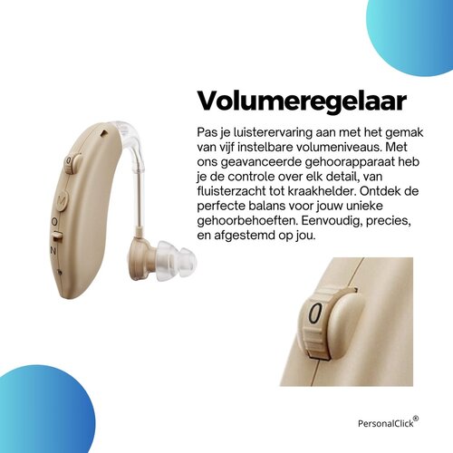PersonalClick Gehoorapparaat voor ouderen - in het oor - Oplaadbaar - Gehoorversterker 1x V2