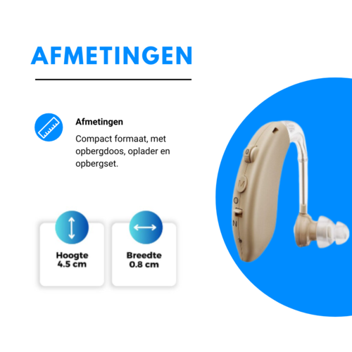 PersonalClick Gehoorapparaat voor ouderen - in het oor - Oplaadbaar - Gehoorversterker V2