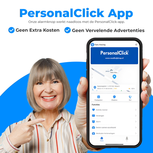 PersonalClick PersonalClick Alarmknop voor Ouderen PC20 - Persoonlijk Alarmknop voor Senioren met GPS Locatie - Waterdichte Noodhulpknop - Personenalarmering - alarmknop voor ouderen - Zwart - Zonder abonnement - Met 4G Simkaart