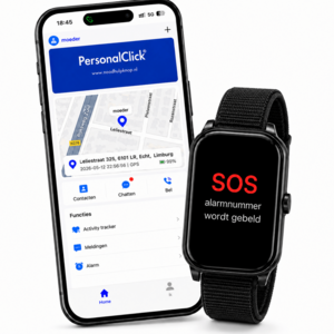 PersonalClick PersonalClick PC45 Smal Alarm Horloge Ouderen – GPS, SOS en Valdetectie – Klittenband PersonalClick PersonalClick PC45 Smal Alarm Horloge Ouderen – GPS, SOS en Valdetectie – Klittenband
